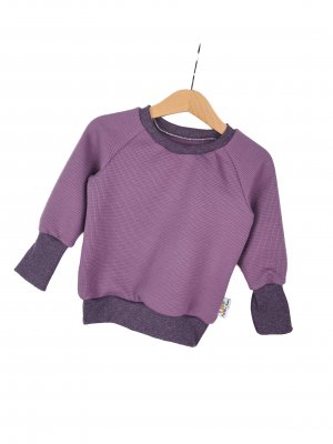 Pullover Waffeljersey flieder