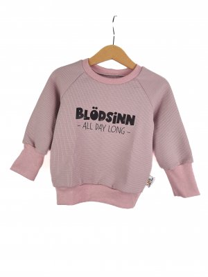 Pullover Blödsinn all Day long-Patch rosa