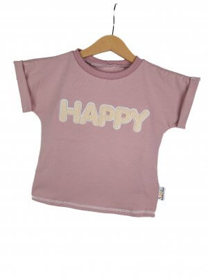 Shirty Happy-Patch altrosa