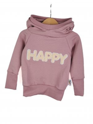 Hoodie Happy-Patch altrosa