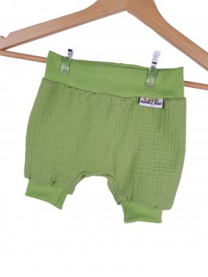 Kurze Hose Musselin Lime