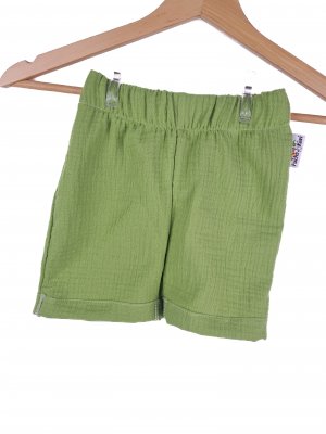 Kurze Shorts Musselin Lime