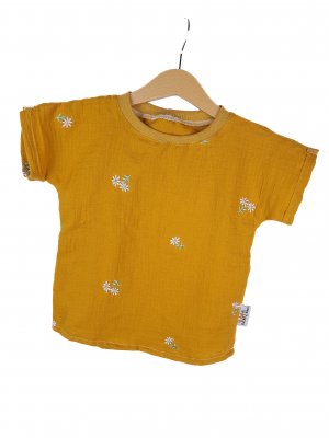 Shirty Musselin Blumen senfgelb