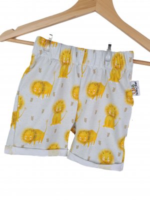 Kurze Shorts Löwe grau