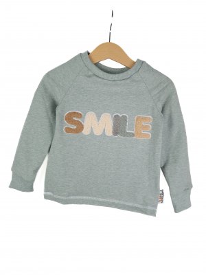 Langarmshirt Smile-Patch mint