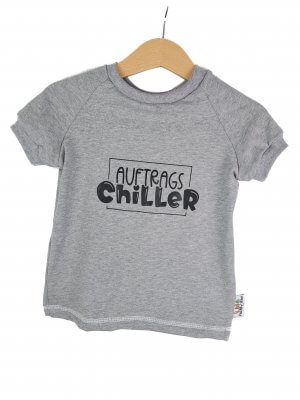 T-Shirt Auftragschiller-Patch grau 86/92