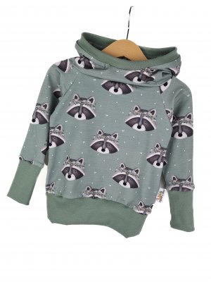 Hoodie Waschbär altmint