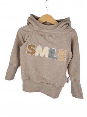 Hoodie Smile-Patch sand