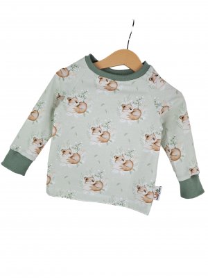 Langarmshirt Fuchsbaby mint