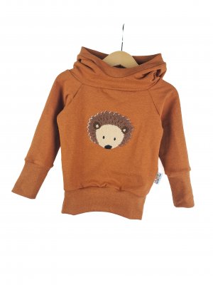 Hoodie Igel-Patch rost