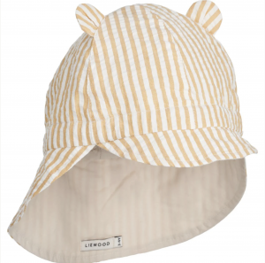 Liewood Gorm Wende-Sonnenhut Y/D stripes yellow mellow/ creme de la creme