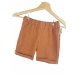 Individuell Kurze Shorts Leinen karamell mit Taschen 74/80