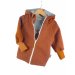 Walkjacke rost mit Fuchsi grau