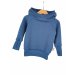 Hoodie Waffeljersey jeansblau 86/92