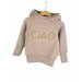 Hoodie Ciao-Patch sand 86/92