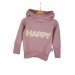 Hoodie Happy-Patch altrosa 86/92