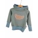 Hoodie Croissant-Patch altmint 86/92