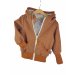 Individuell Leinenjacke karamell mit Blümchen sand 86/92