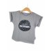 Shirty Vorsicht Dickkopf-Patch grau