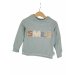 Langarmshirt Smile-Patch mint