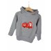 Hoodie Feuerwehr-Patch grau