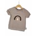 T-Shirt Regenbogen braun/sand