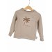 Langarmshirt Palme-Patch sand