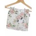 Kurze Shorts Musselin Eukalyptus mit Rosen