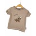 T-Shirt Triceratops-Patch sand