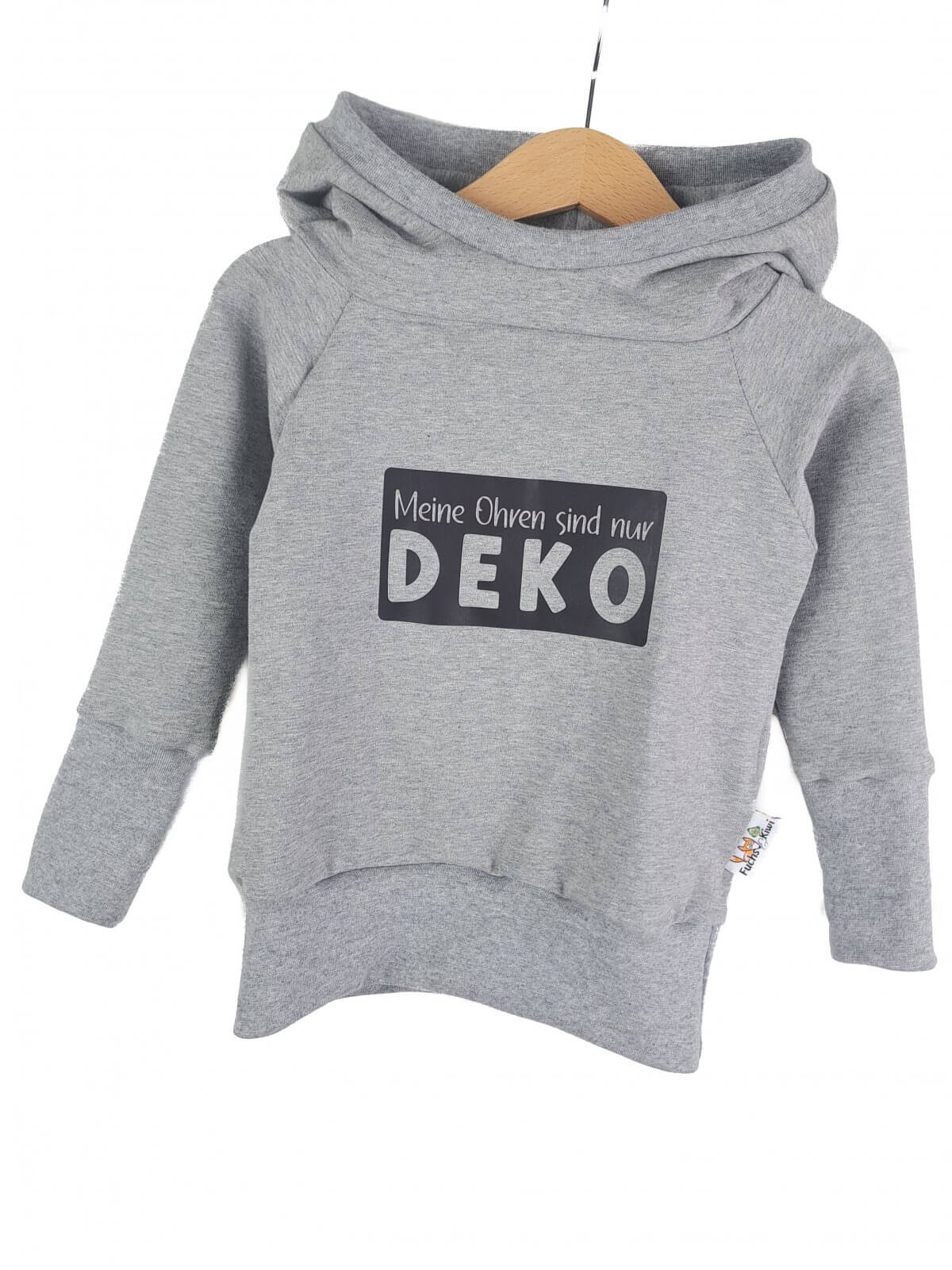 Hoodie meine Ohren sind nur Deko 86/92