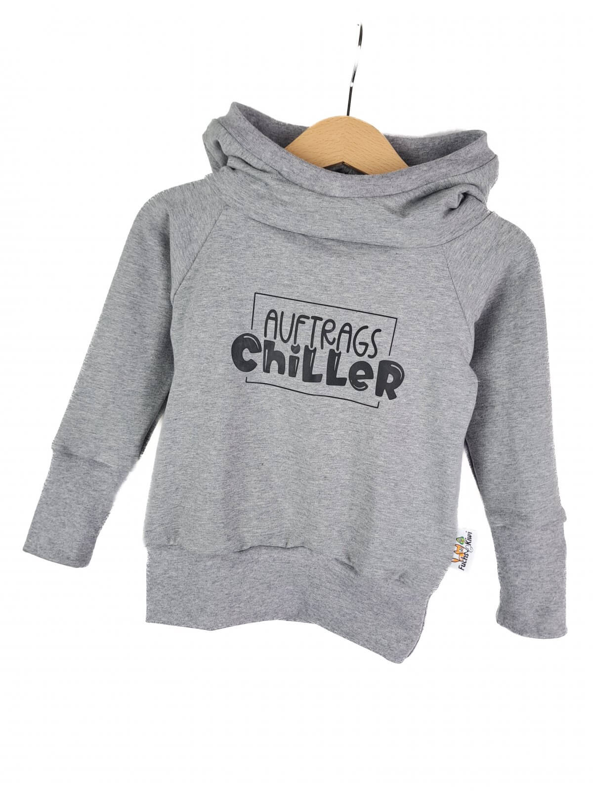 Hoodie Auftragschiller-Patch grau