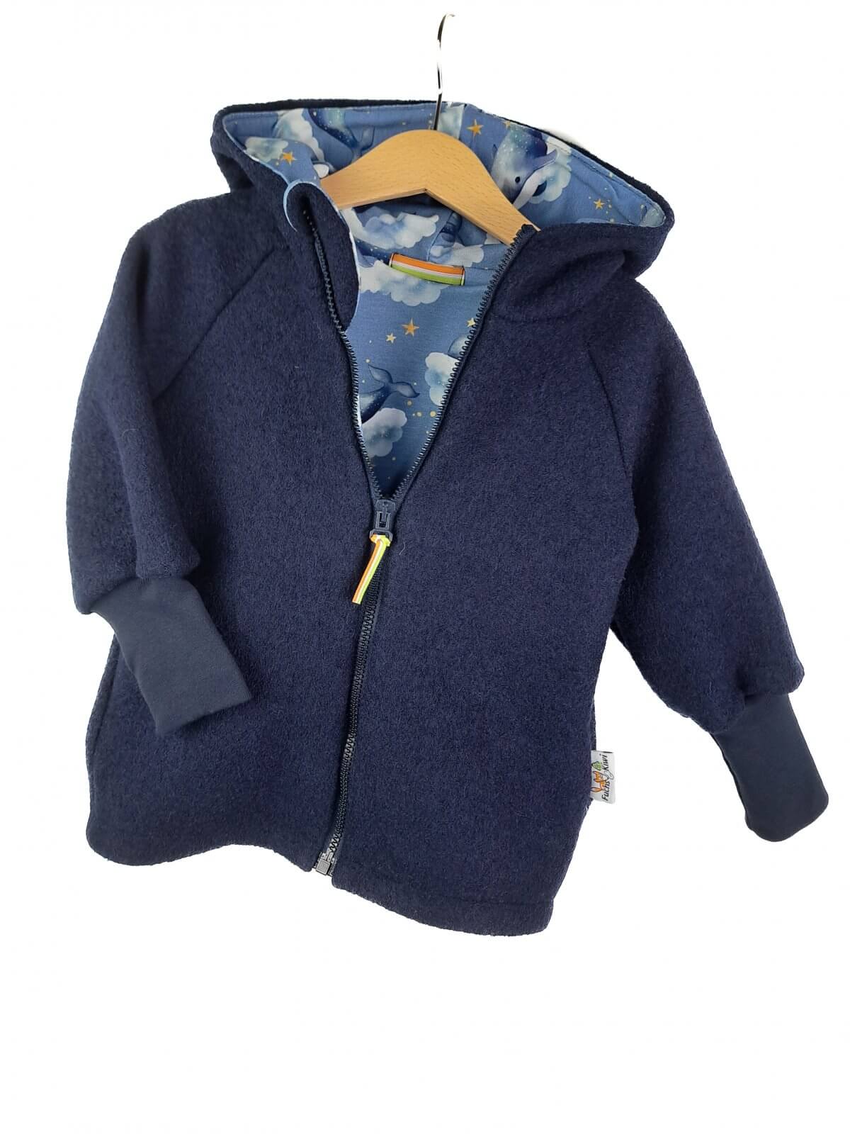 Walkjacke blau mit Traumwal