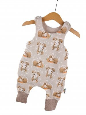 Strampler Häschen beige