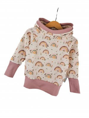 Hoodie Regenbogenliebe rosa