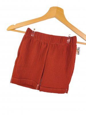 Kurze Shorts Musselin rost