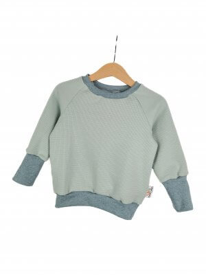 Pullover Waffeljersey mint