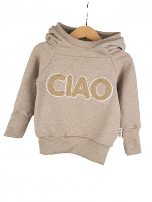 Hoodie Ciao-Patch sand 86/92