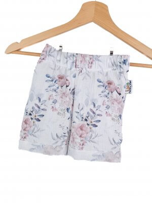 Kurze Shorts Musselin Blumentraum