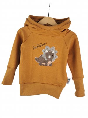 Hoodie Triceratops-Patch zimt