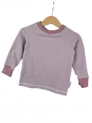 Langarmshirt Streifen mauve