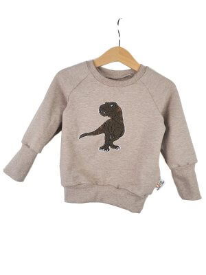 Pullover T-Rex-Patch khaki/sand 86/92 