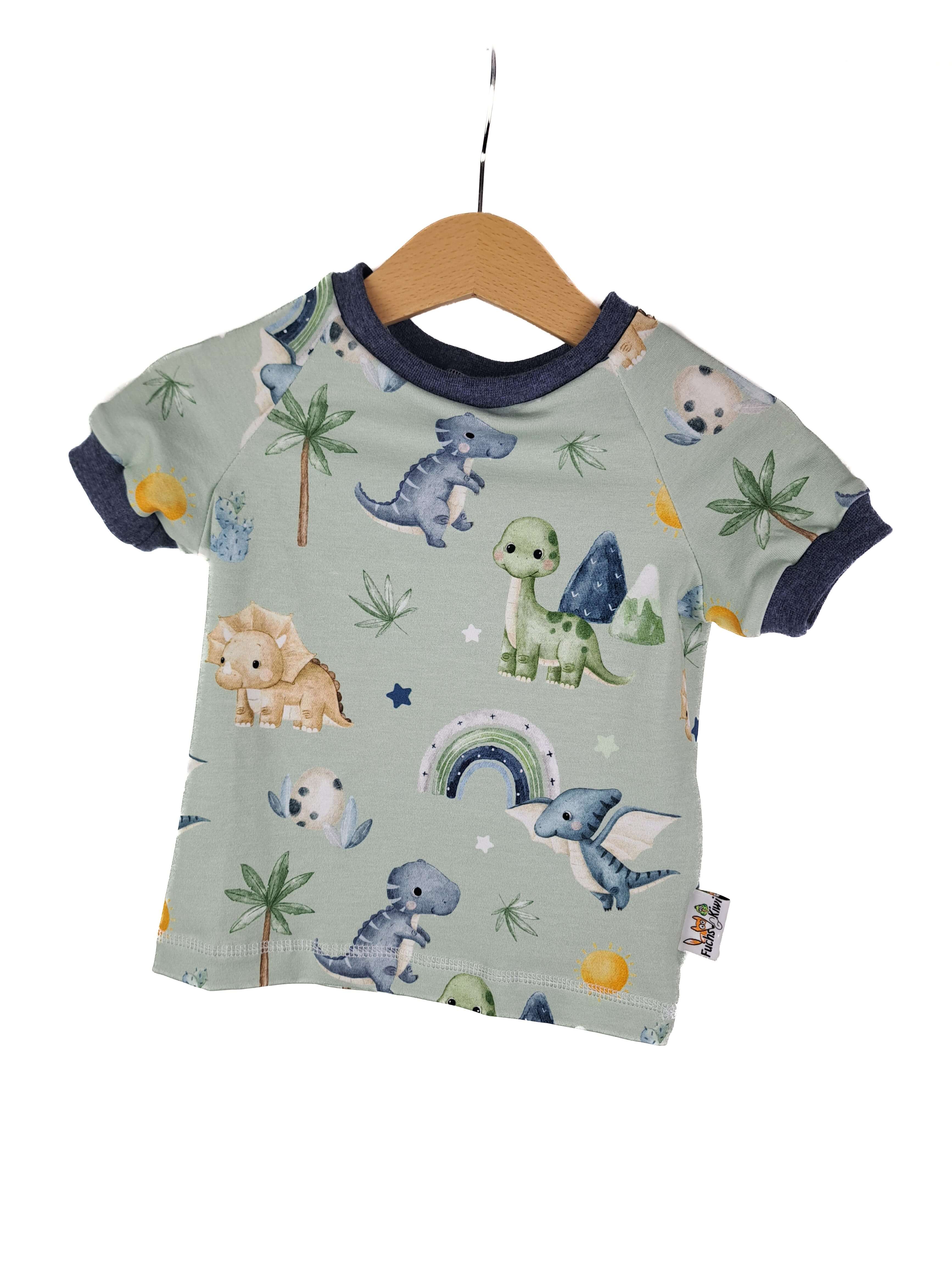 T-Shirt Dinoland mint