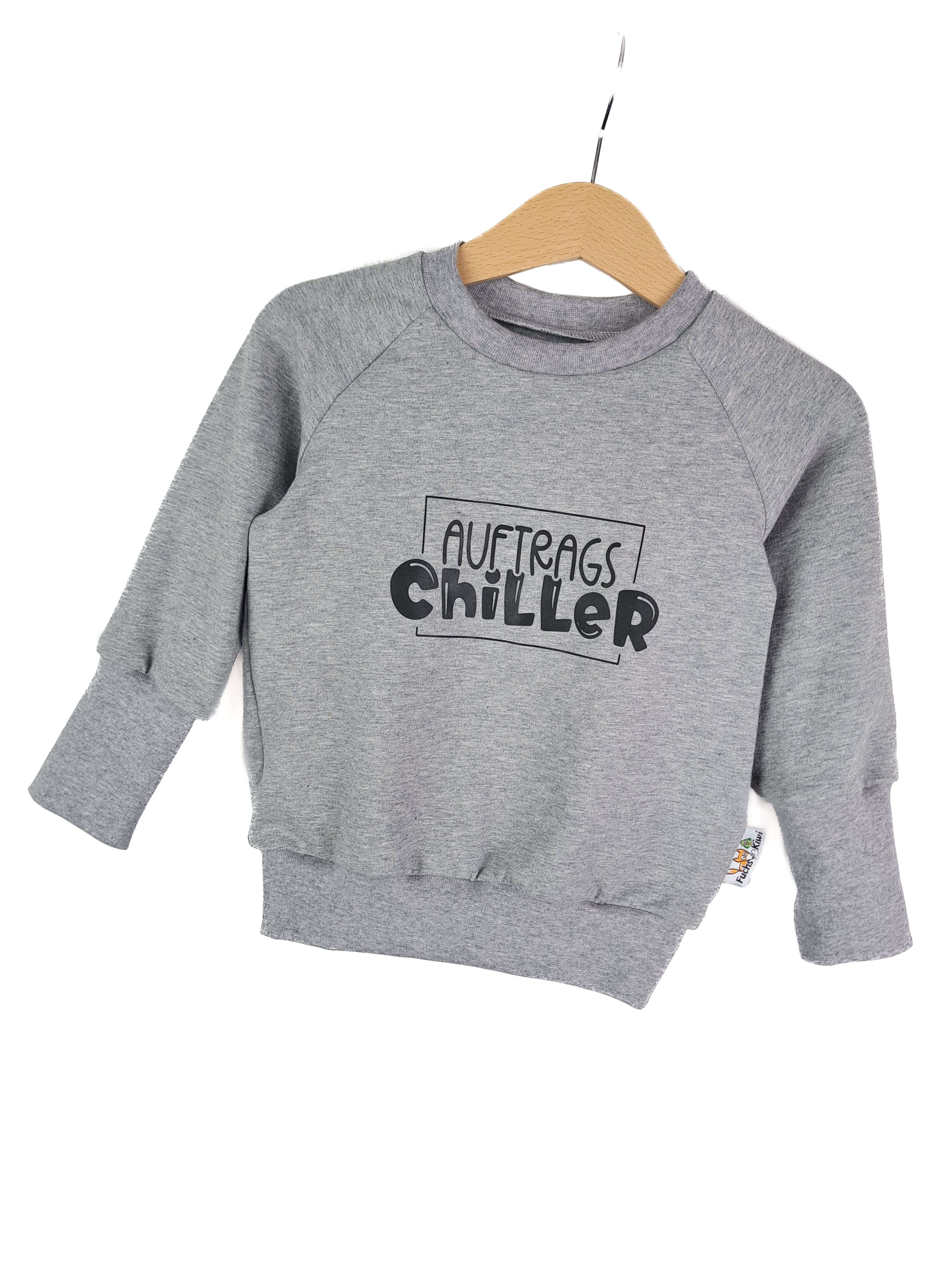 Pullover Auftragschiller-Patch grau