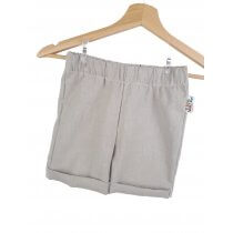 Individuell Kurze Shorts Leinen sand 74/80 mit Taschen