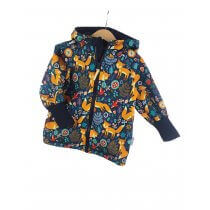 Softshelljacke mit Füchsen & Blumen