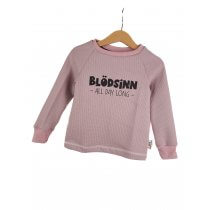 Langarmshirt Blödsinn all Day long-Patch rosa