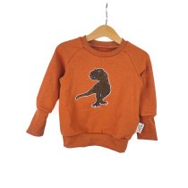 Pullover T-Rex-Patch khaki/rost 86/92 