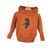 Hoodie T-Rex-Patch khaki/rost 86/92 