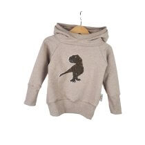 Hoodie T-Rex-Patch khaki/sand 86/92 