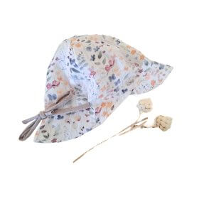Sommerhut Musselin Sommerblumen